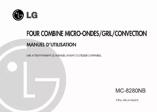 Mode d'emploi LG MC-8280-NB