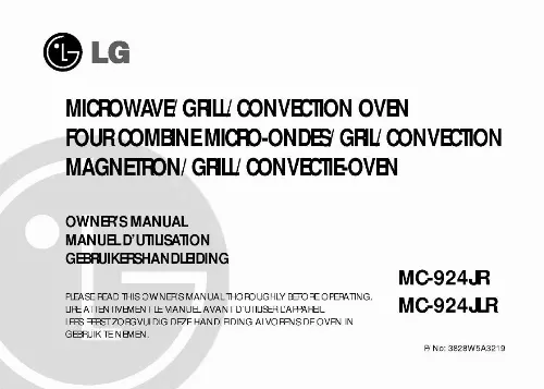 Mode d'emploi LG MC-924JLR