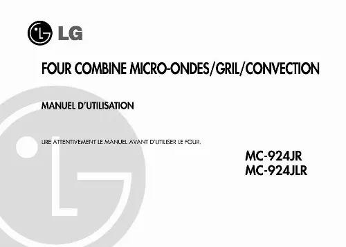 Mode d'emploi LG MC-924JR