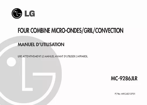 Mode d'emploi LG MC-9286JLR