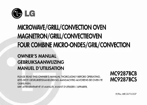Mode d'emploi LG MC-9287BCB