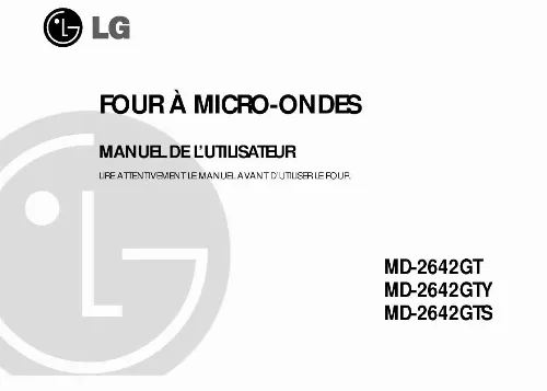 Mode d'emploi LG MD-2642GTW