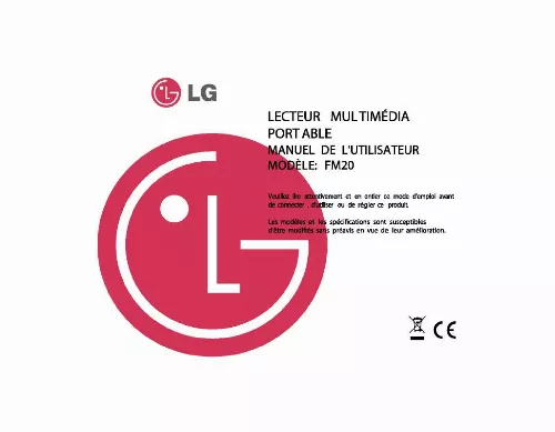 Mode d'emploi LG MF-FM20E5K