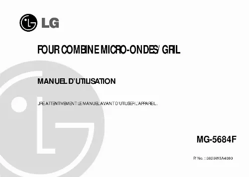 Mode d'emploi LG MG-5684F