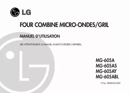 Mode d'emploi LG MG-605ABL