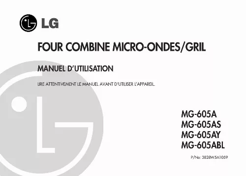 Mode d'emploi LG MG-605AY