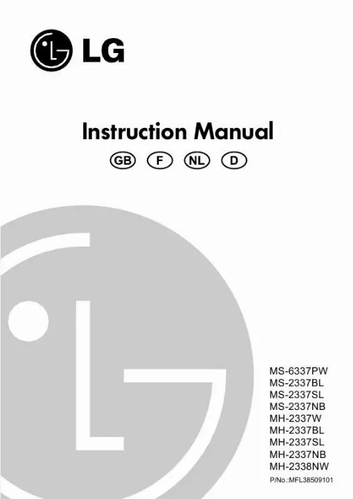 Mode d'emploi LG MS-6337-PW