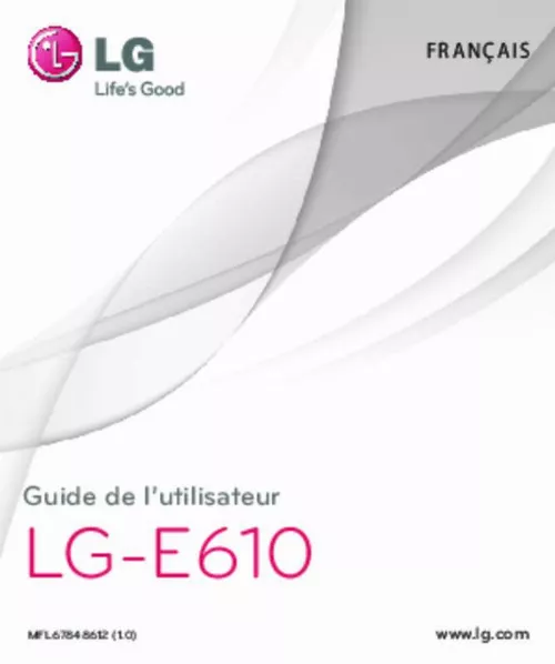 Mode d'emploi LG OPTIMUS L5