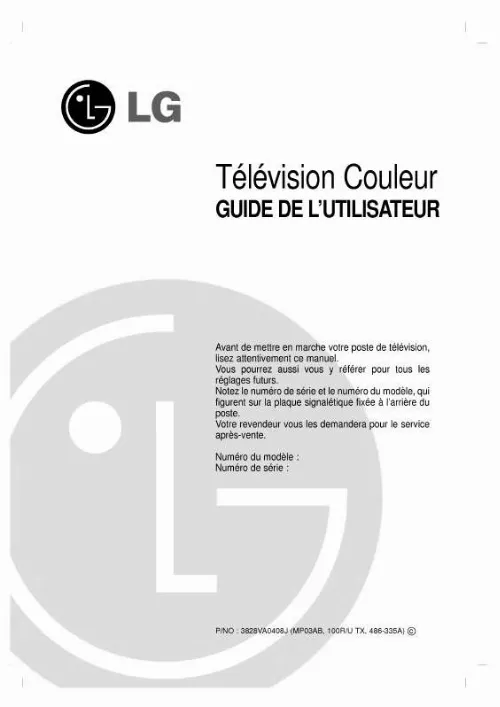 Mode d'emploi LG RL-45NZ60RB