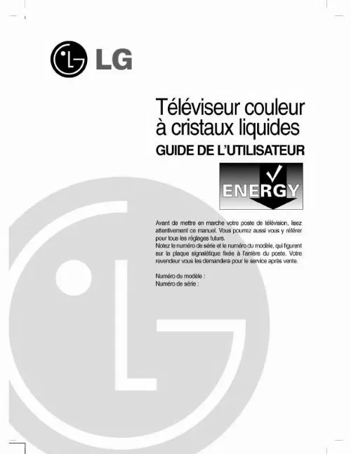 Mode d'emploi LG RZ-20LZ50