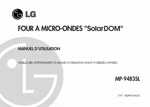 Mode d'emploi LG SOLARDOM MP-9483SL