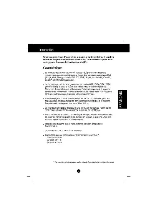 Mode d'emploi LG STUDIOWORKS 785NF(NB785C-EP)