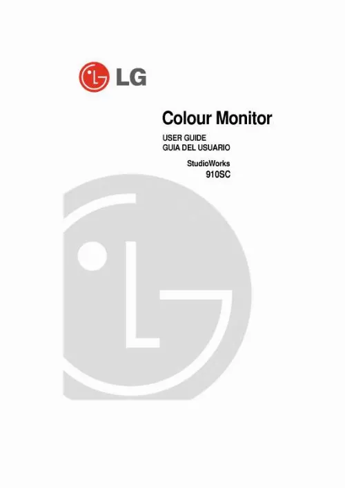 Mode d'emploi LG STUDIOWORKS 910SC
