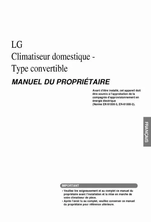 Mode d'emploi LG V09AH UE0