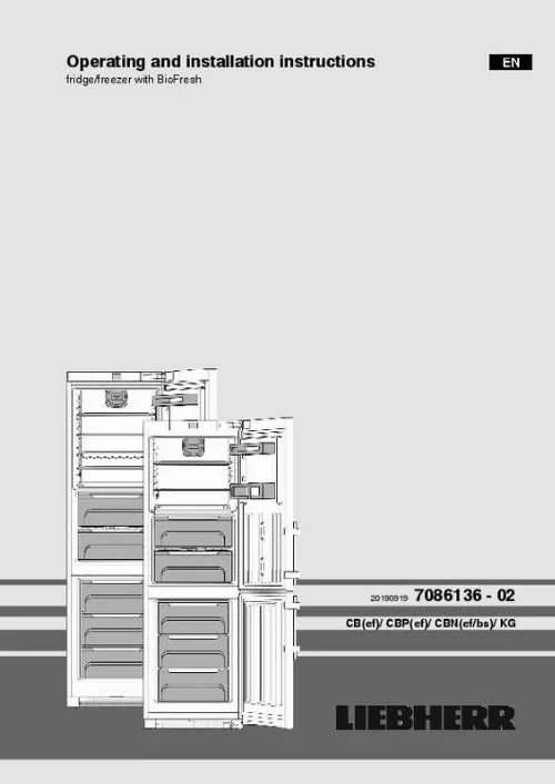 Mode d'emploi LIEBHERR CBNEF 5715