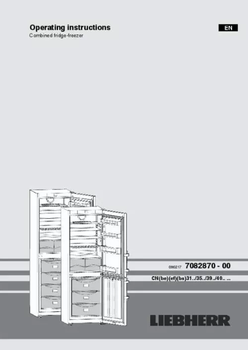 Mode d'emploi LIEBHERR CNBS3915