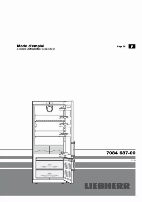 Mode d'emploi LIEBHERR CPESF4613