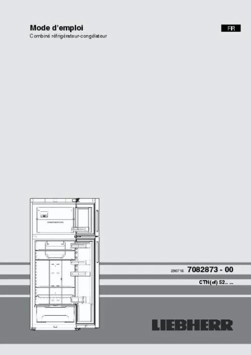 Mode d'emploi LIEBHERR CTN5215