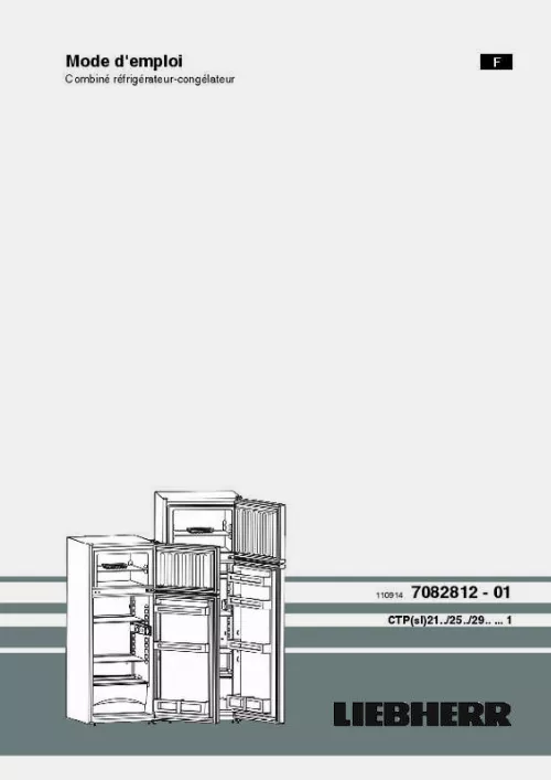 Mode d'emploi LIEBHERR CTP2121