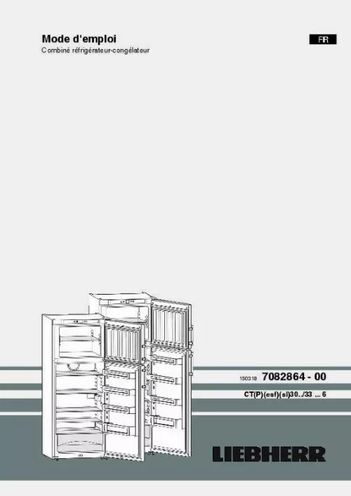 Mode d'emploi LIEBHERR CTPESF3316B