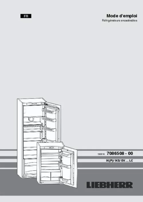 Mode d'emploi LIEBHERR EK1624