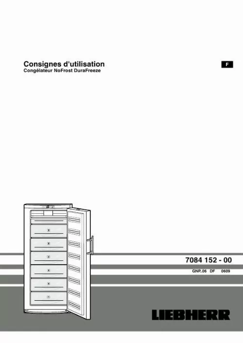 Mode d'emploi LIEBHERR GNP 2906