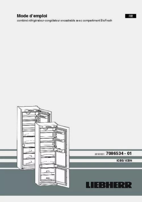 Mode d'emploi LIEBHERR ICBN3324