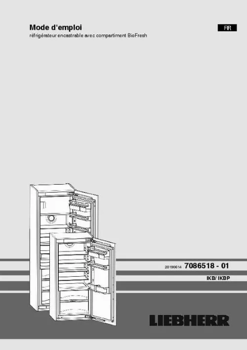 Mode d'emploi LIEBHERR IKBP3564