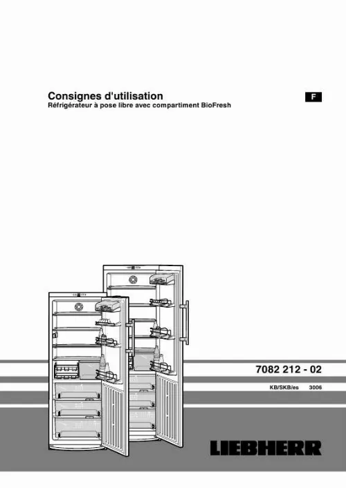 Mode d'emploi LIEBHERR KB 4250