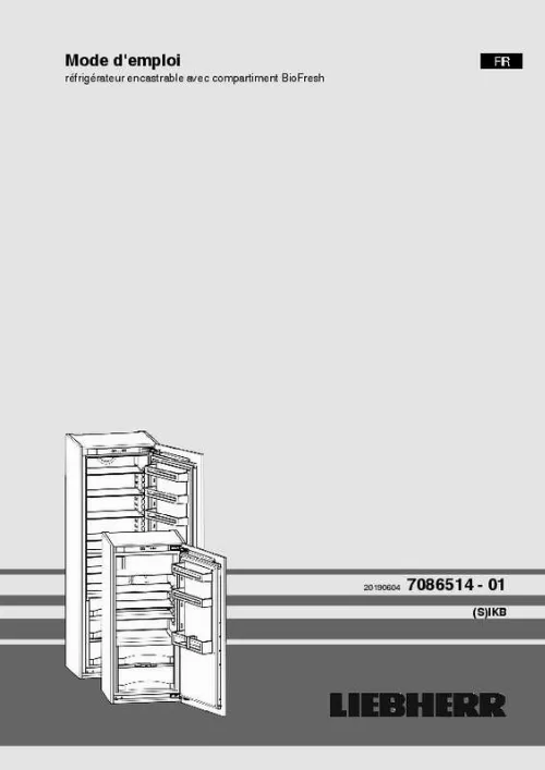 Mode d'emploi LIEBHERR KB4310