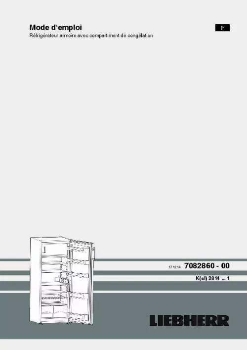 Mode d'emploi LIEBHERR KP280