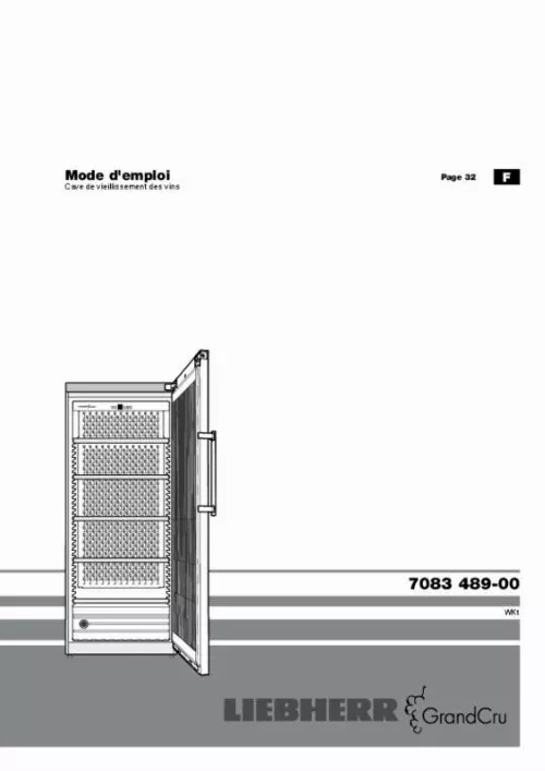 Mode d'emploi LIEBHERR WKT 5551 GRANDCRU