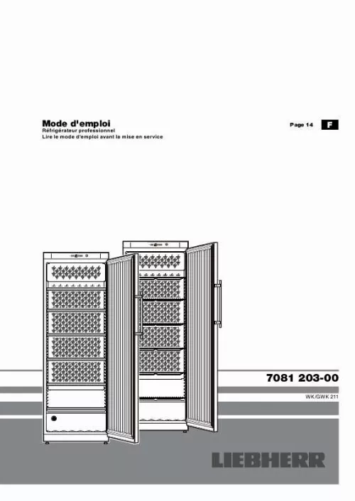 Mode d'emploi LIEBHERR WKT 6451 GRANDCRU