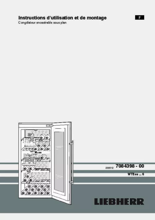 Mode d'emploi LIEBHERR WTEES2053-9