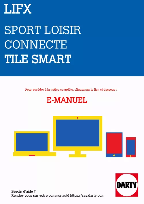 Mode d'emploi LIFX AMPOULE CONNECTEE TILE SMART LIGHT PANELS