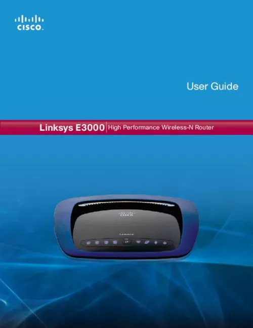 Mode d'emploi LINKSYS E3000