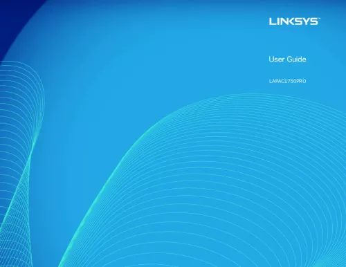 Mode d'emploi LINKSYS LAPAC1750PRO X2