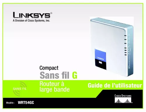 Mode d'emploi LINKSYS WRT54GC