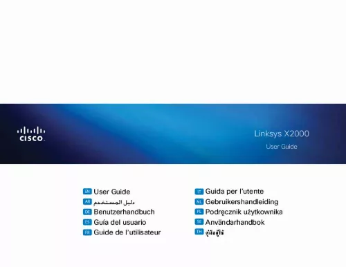 Mode d'emploi LINKSYS X2000