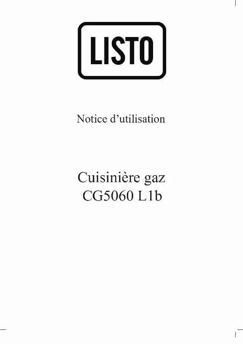 Mode d'emploi LISTO CG5055 L1B