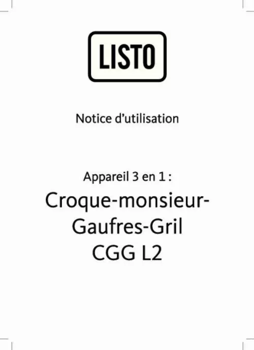 Mode d'emploi LISTO CGG L2R