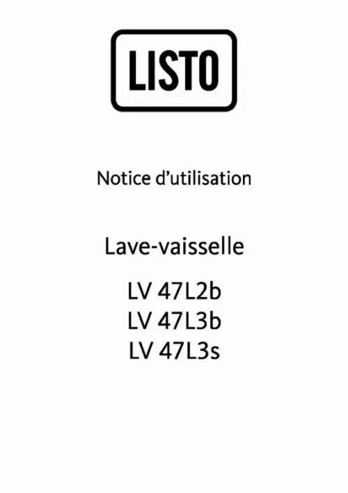 Mode d'emploi LISTO LV47-L2B