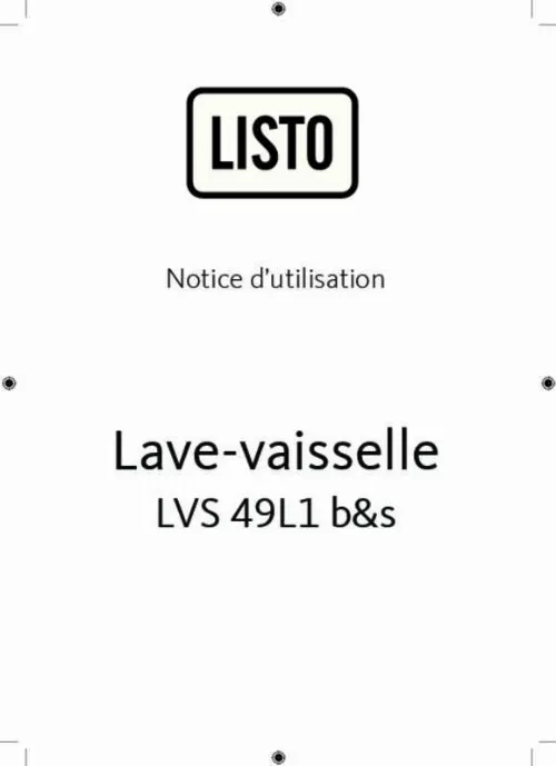 Mode d'emploi LISTO LVS 49L1 BS
