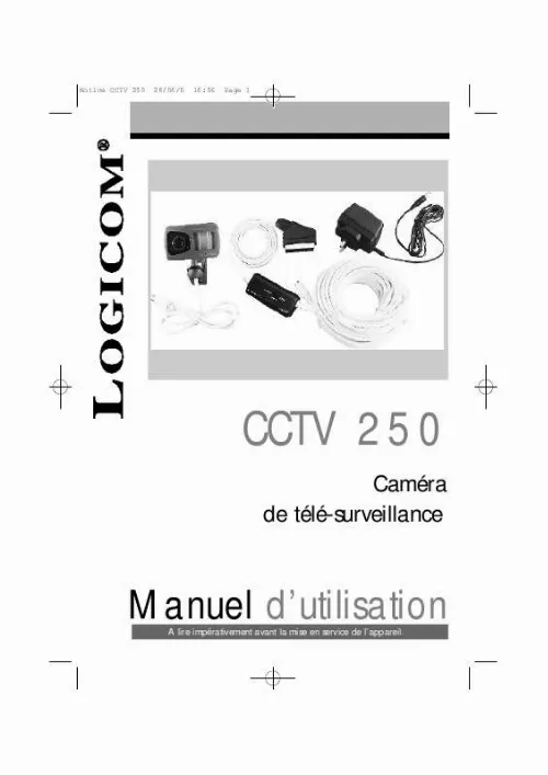 Mode d'emploi LOGICOM CCTV 250