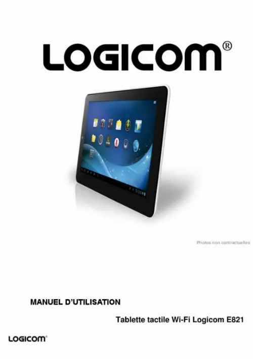 Mode d'emploi LOGICOM E821