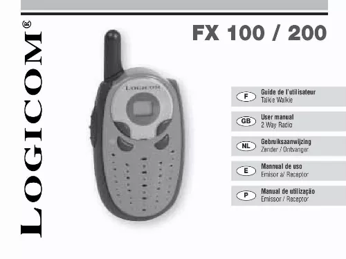 Mode d'emploi LOGICOM FX 200