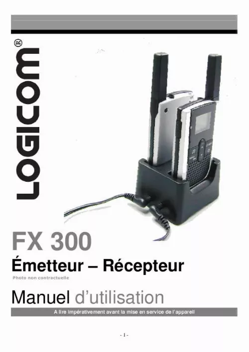 Mode d'emploi LOGICOM FX300