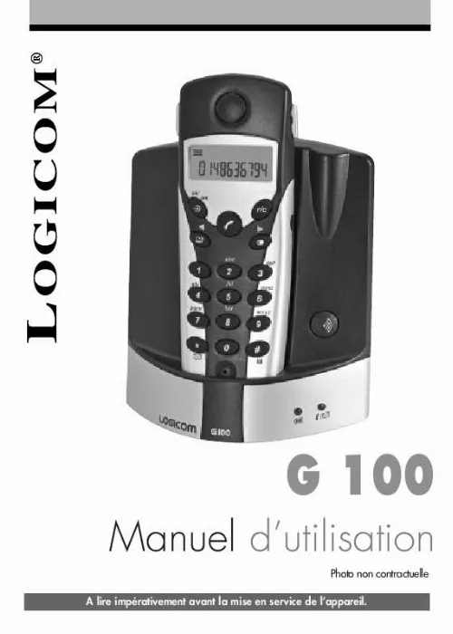 Mode d'emploi LOGICOM G100