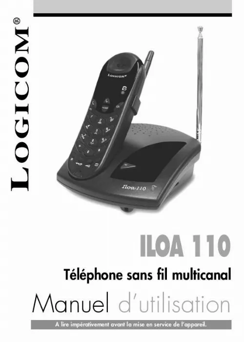 Mode d'emploi LOGICOM ILOA 110