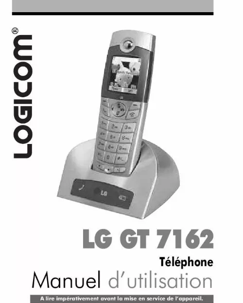 Mode d'emploi LOGICOM LG GT 7162